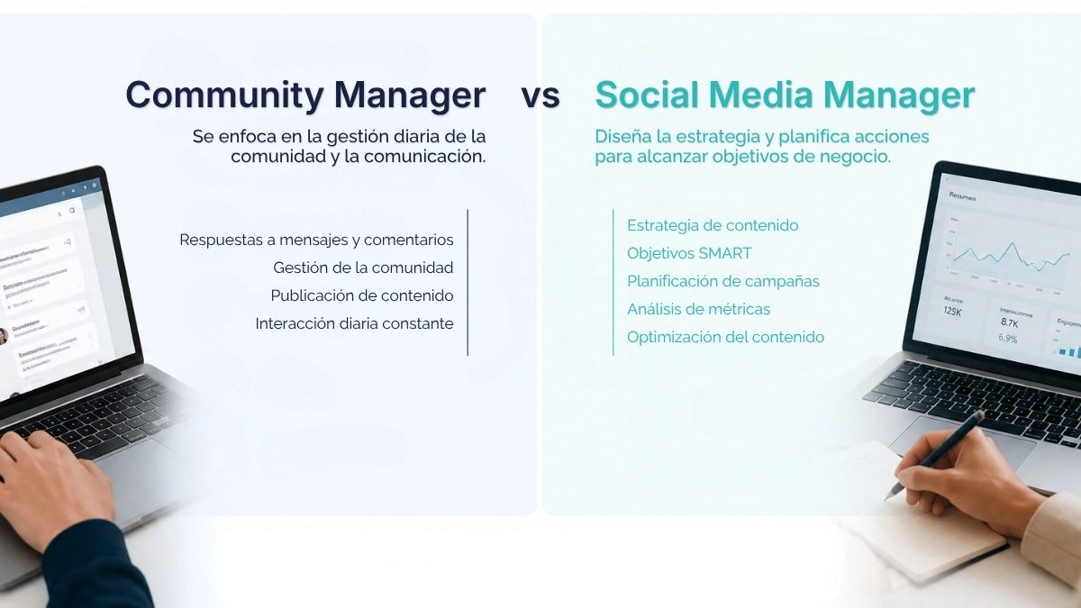 Diferencia entre social media manager y community manager
